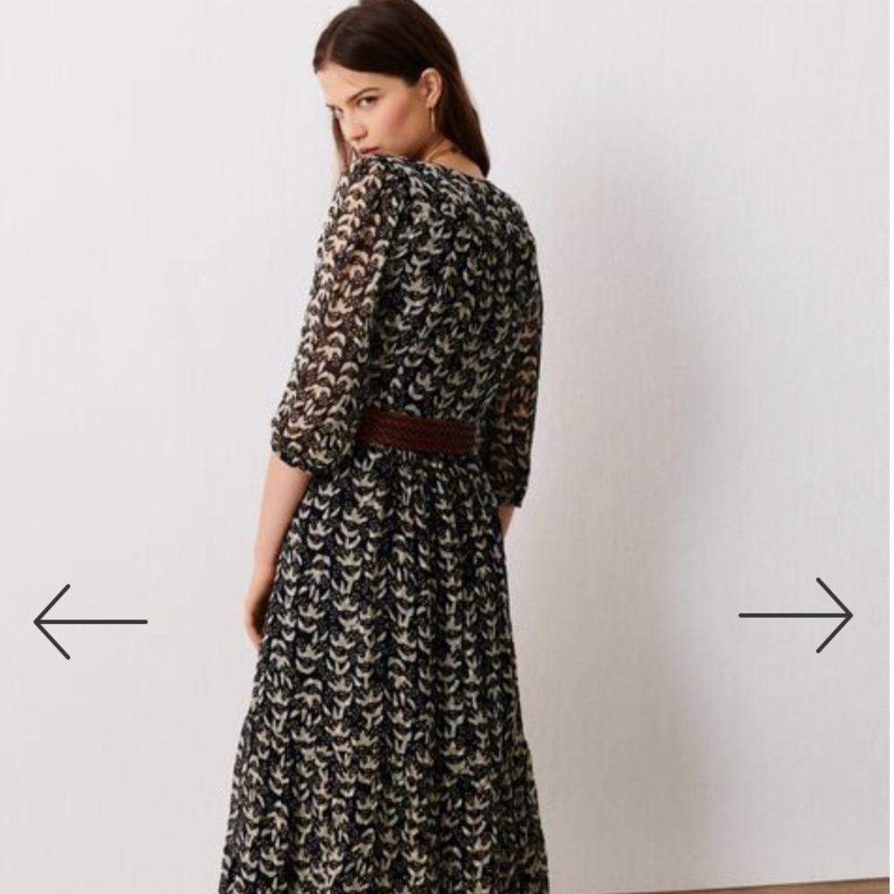 NWT ba&sh navy midi dress. Never worn.